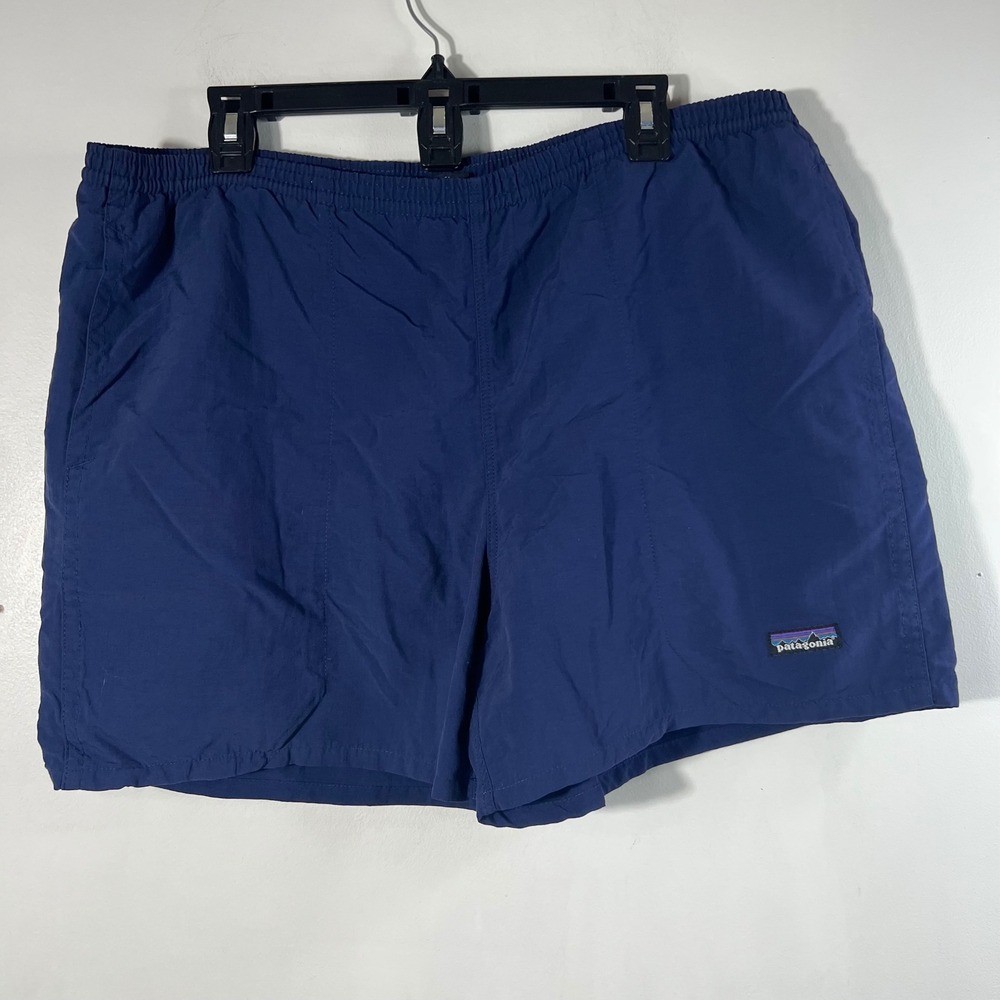 Mens Patagonia Baggies 4" Multifunctional Nylon Mesh Inner 36" Fade Navy